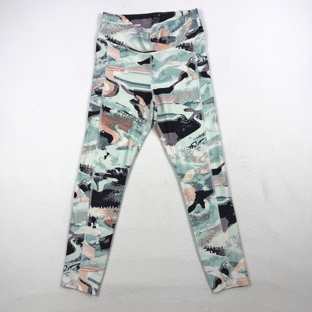 Under‎ Armour HeatGear Compression Leggings Womens Medium Abstract Print 1353296